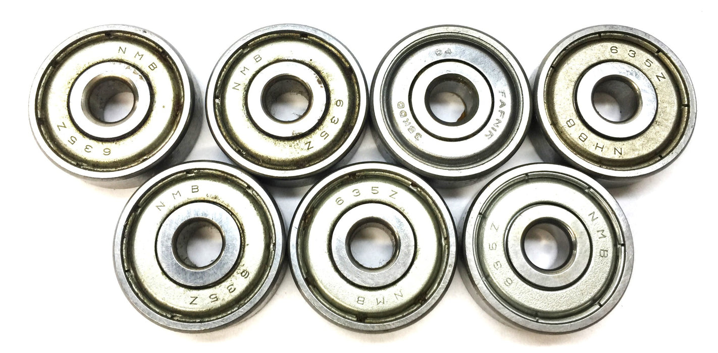 NMB Shielded Roller Bearing 635Z [Lot of 7] NOS