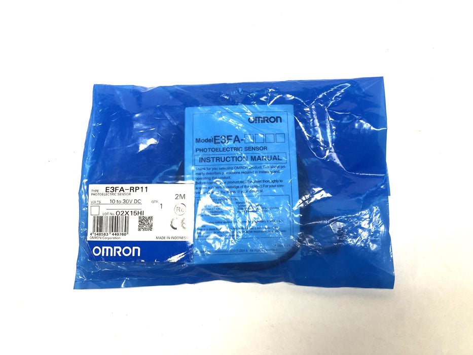 Omron 10-30V DC Photoelectric Sensor E3FA-RP11 [Lot of 2] NOS