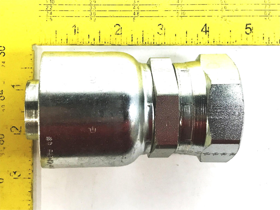 Unbranded 1-1/4" Hydraulic Hose Fitting 43-20-R1-R2-R3 NOS