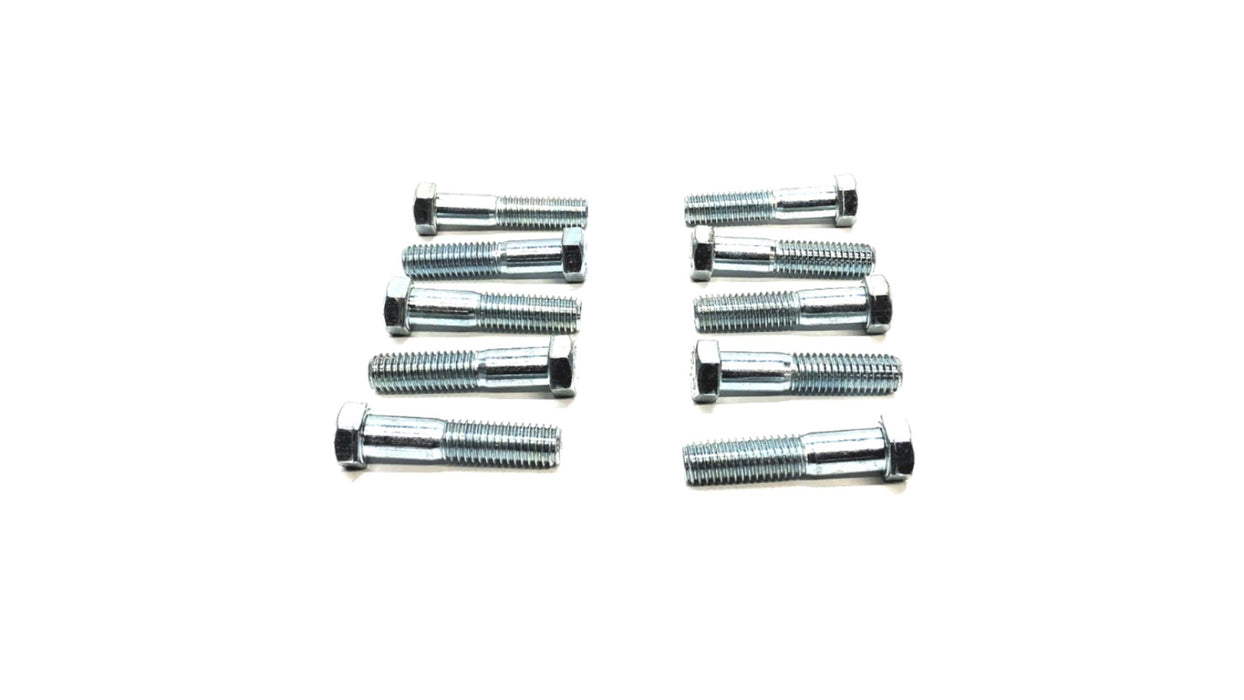 Unbranded 7/16 INCH X 1-1/4 Inch Thread 2-1/4 INCH OAL Hex Bolt {Lot of 10] NOS