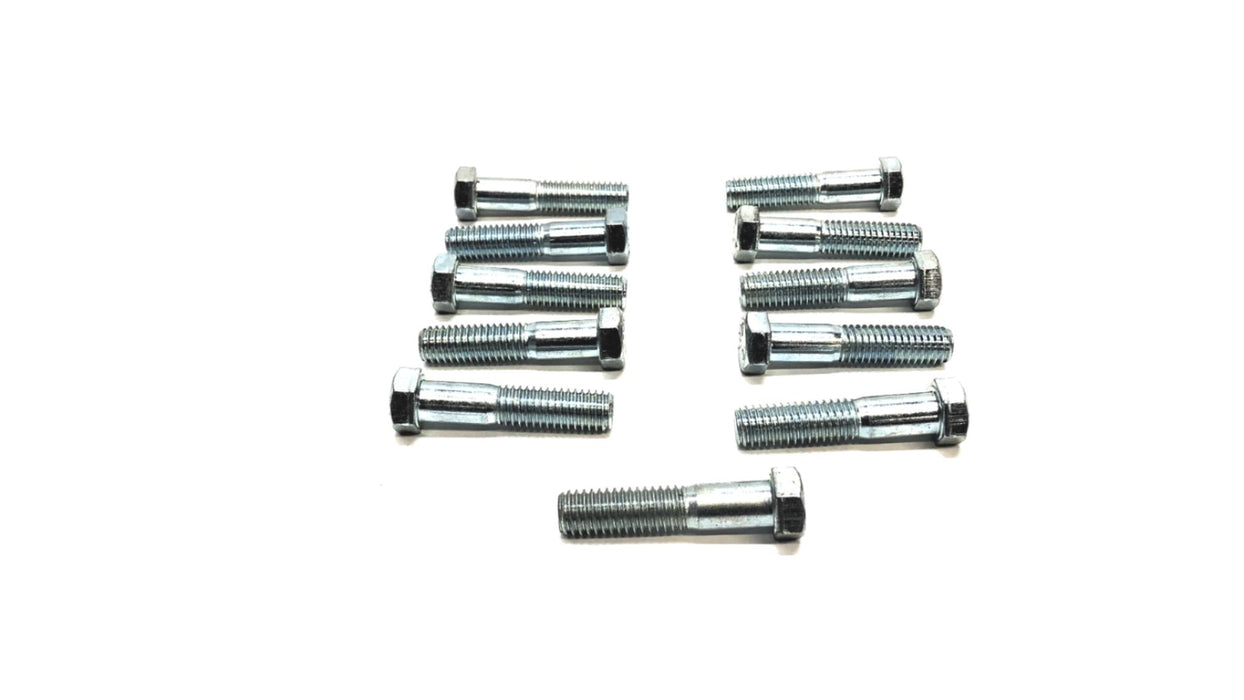 Unbranded 7/16 INCH X 1-1/4 Inch Thread 2-1/4 INCH OAL Hex Bolt {Lot of 11] NOS