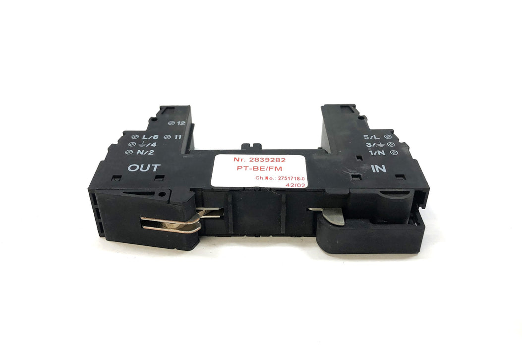 Phoenix Contact Protective Plug Base 2839282 (PT-BE/FM) NOS