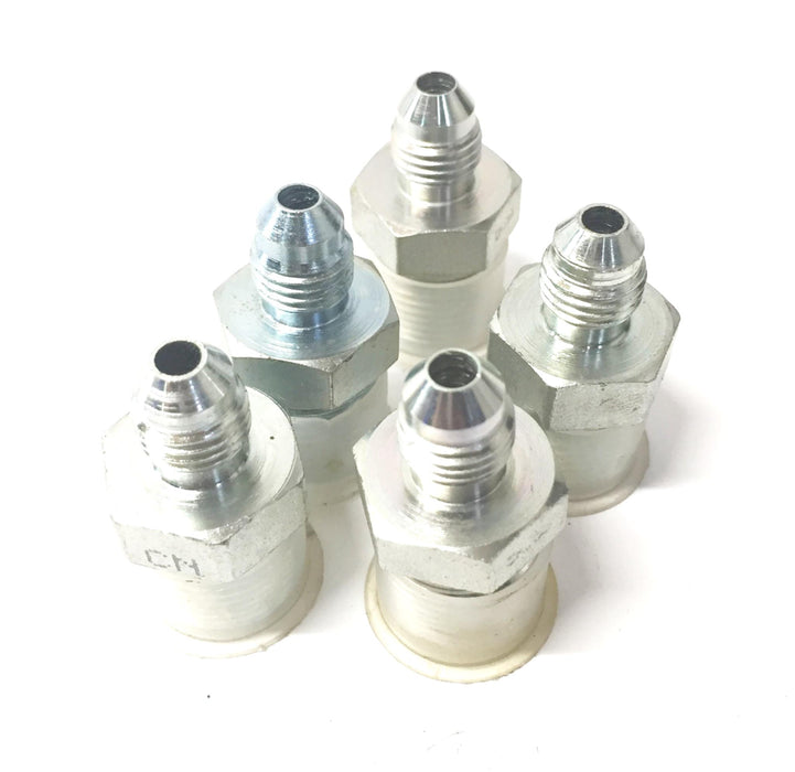 FUI 7/16" Male JIC x 3/8" O.D. Male Pipe Hydraulic Fitting [Lot of 5] NOS