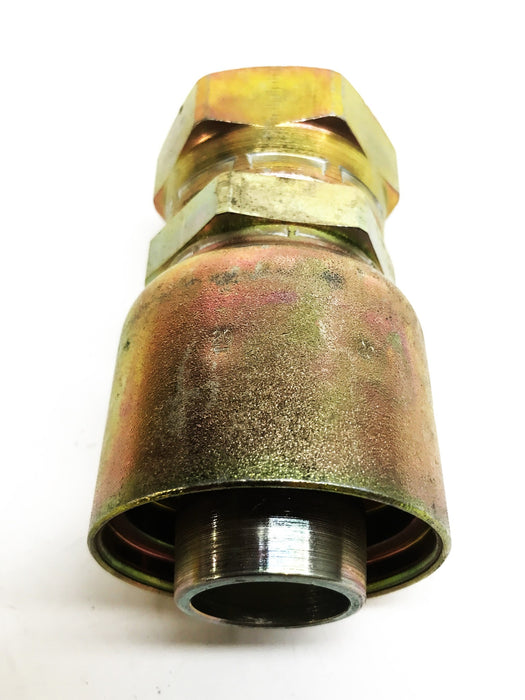 Unbranded 1-1/4" Hydraulic Hose Fitting (Zinc Coated) 43-20-R1-R2-R3 NOS