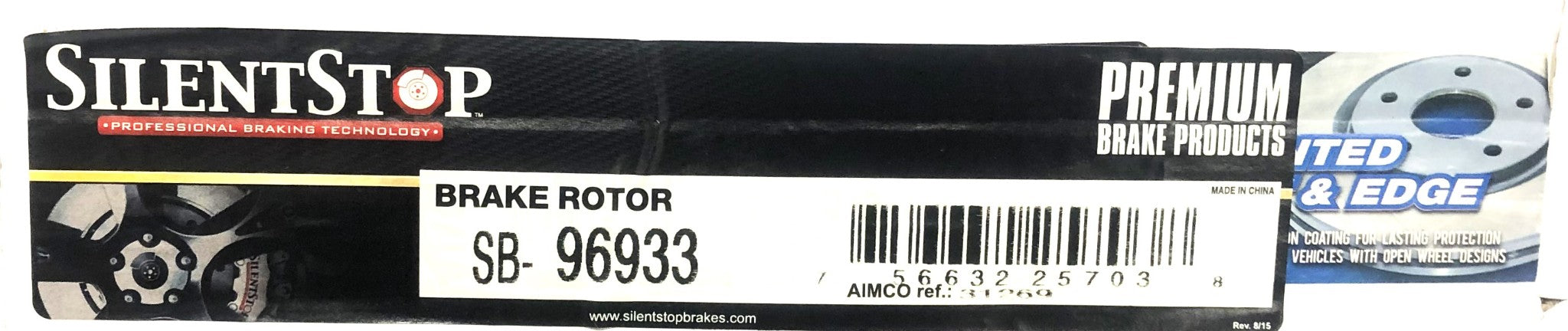Silent Stop DuraGo Disc Brake Rotor SB-96933 (BR31269-01) [Lot of 2] NOS