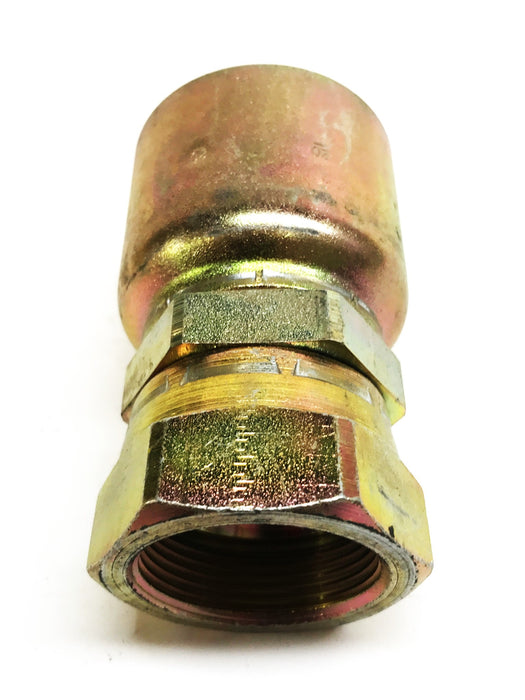 Unbranded 1-1/4" Hydraulic Hose Fitting (Zinc Coated) 43-20-R1-R2-R3 NOS