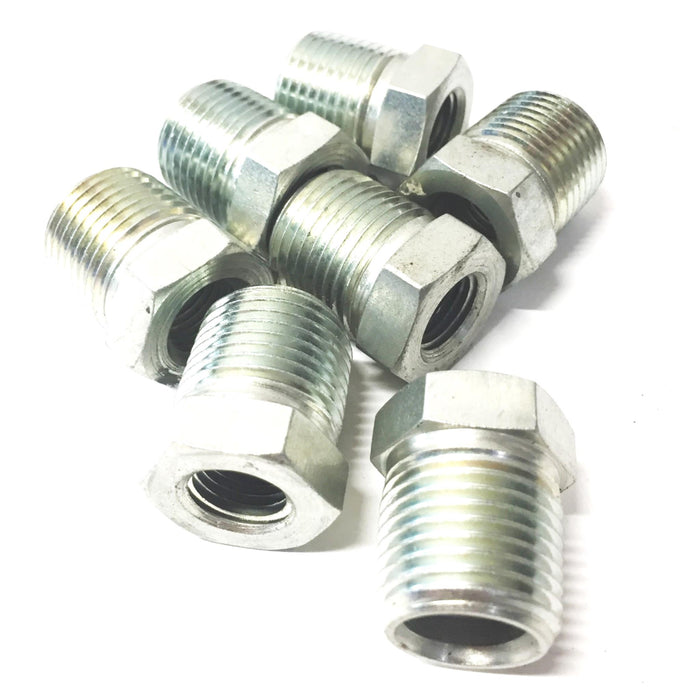 Unbranded 1/2" Male Pipe x 5/8" Female Hydraulic Fitting [Lot of 7] NOS