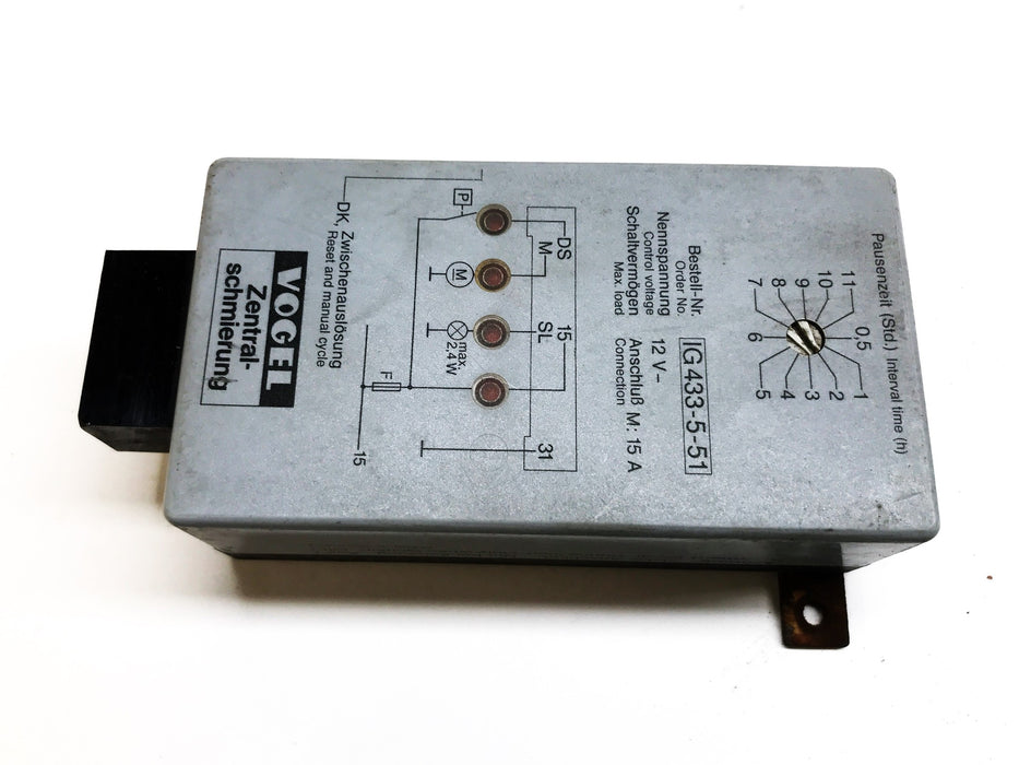 Vogel Central Lubrication Controller IG433-5-51 USED