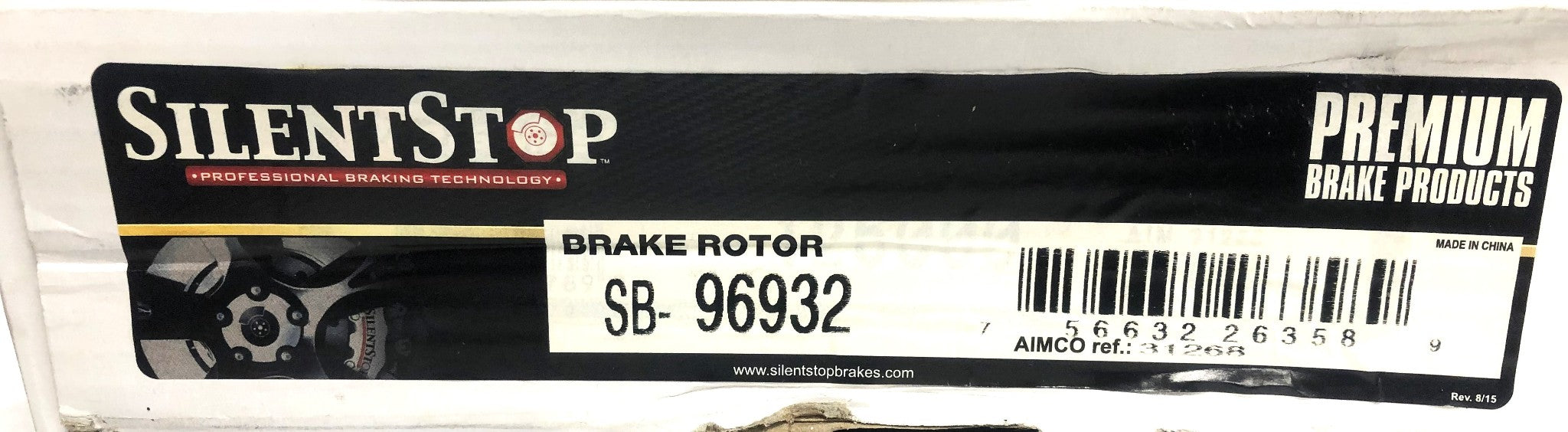 Silent Stop DuraGo Disc Brake Rotor SB-96932 (BR31268) NOS