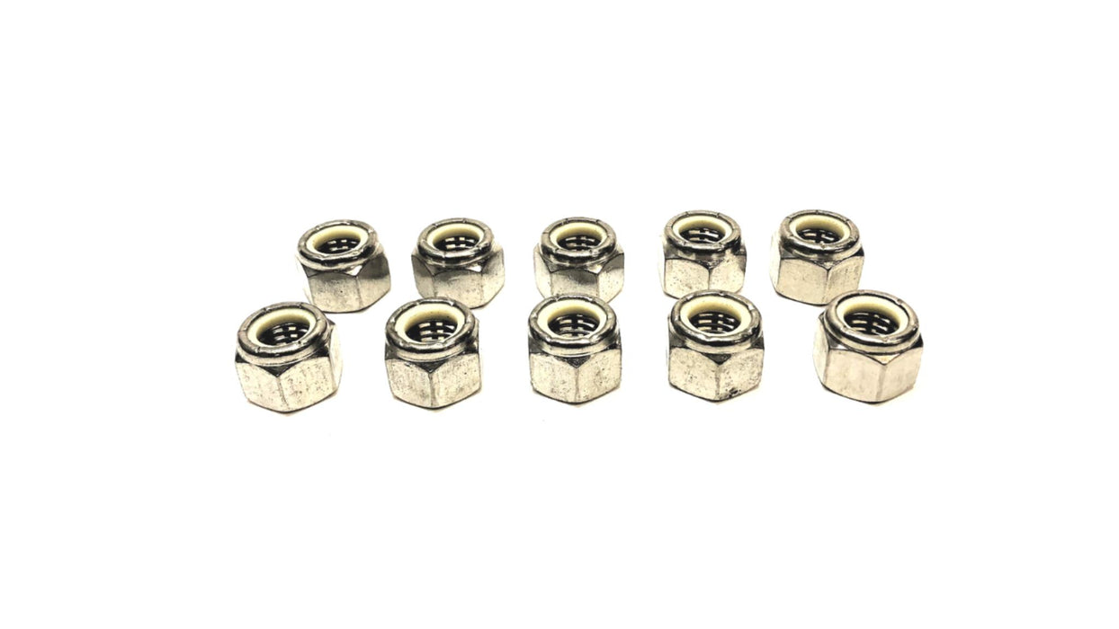 Unbranded 5/8 INCH Nylon Insert 316 Stainless Steel Hex Nut [Lot of 10] NOS