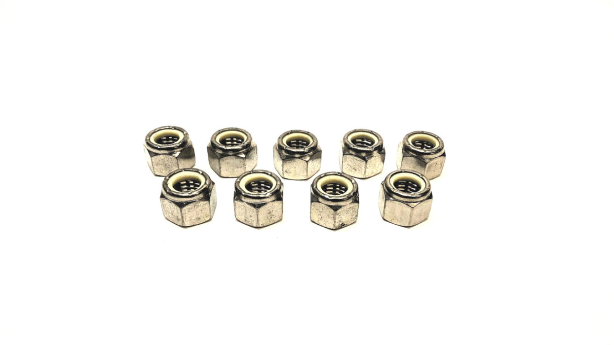 Unbranded 5/8 INCH Nylon Insert 316 Stainless Steel Hex Nut [Lot of 9] NOS