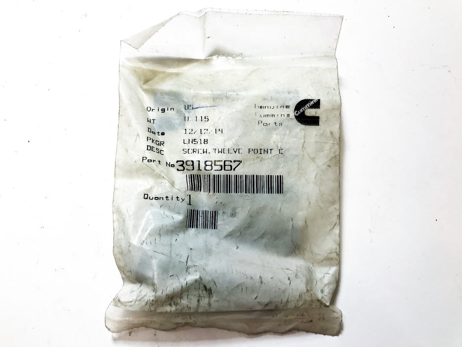Cummins 12 Point Cap Screw 3918567 NOS
