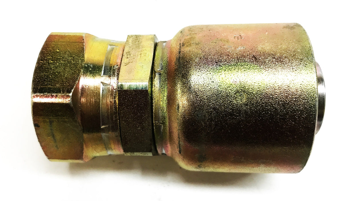 Unbranded 1-1/4" Hydraulic Hose Fitting (Zinc Coated) 43-20-R1-R2-R3 NOS