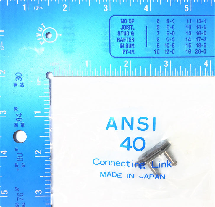 UNBRANDED ANSI 40 Roller Chain Connecting Link [Lot of 10] NOS