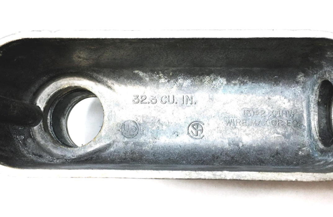 Red Dot 1-1/4 Inch 32.3 CU IN Conduit Outlet Body LB NOS