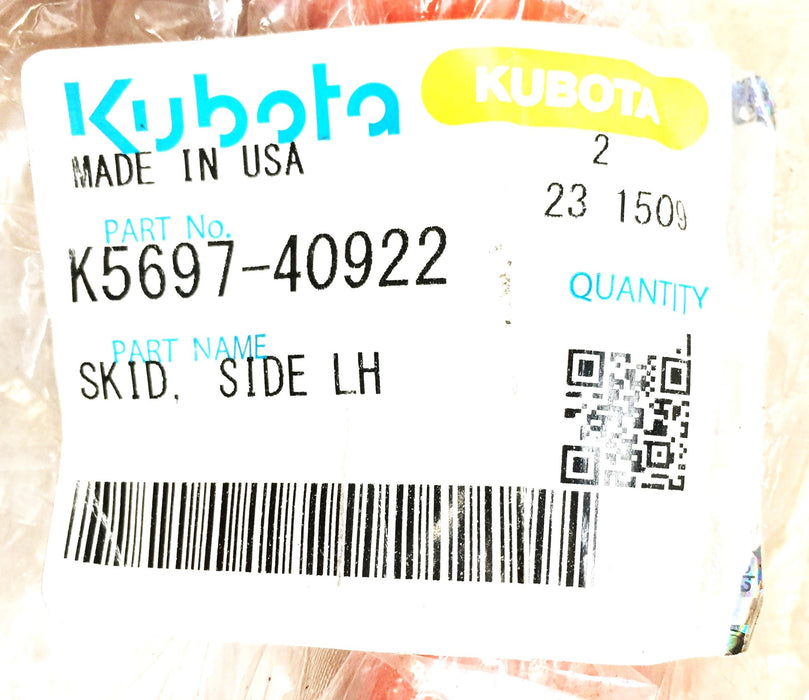 Kubota Side LH Skid K5697-40922 NOS