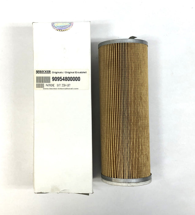 Becker Open End Air Filter With Gasket 909548 (90954800000) NOS