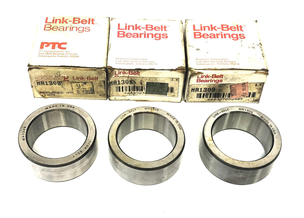 Link-Belt Cylindrical Roller Bearing Cam Follower MA1309 [Lot of 3] NOS