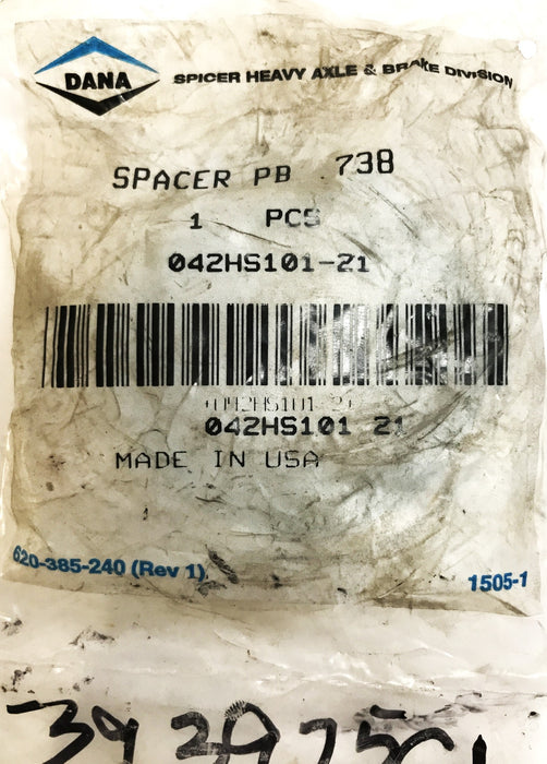 Dana Spicer Spacer 042HS101-21 (PB-738) NOS