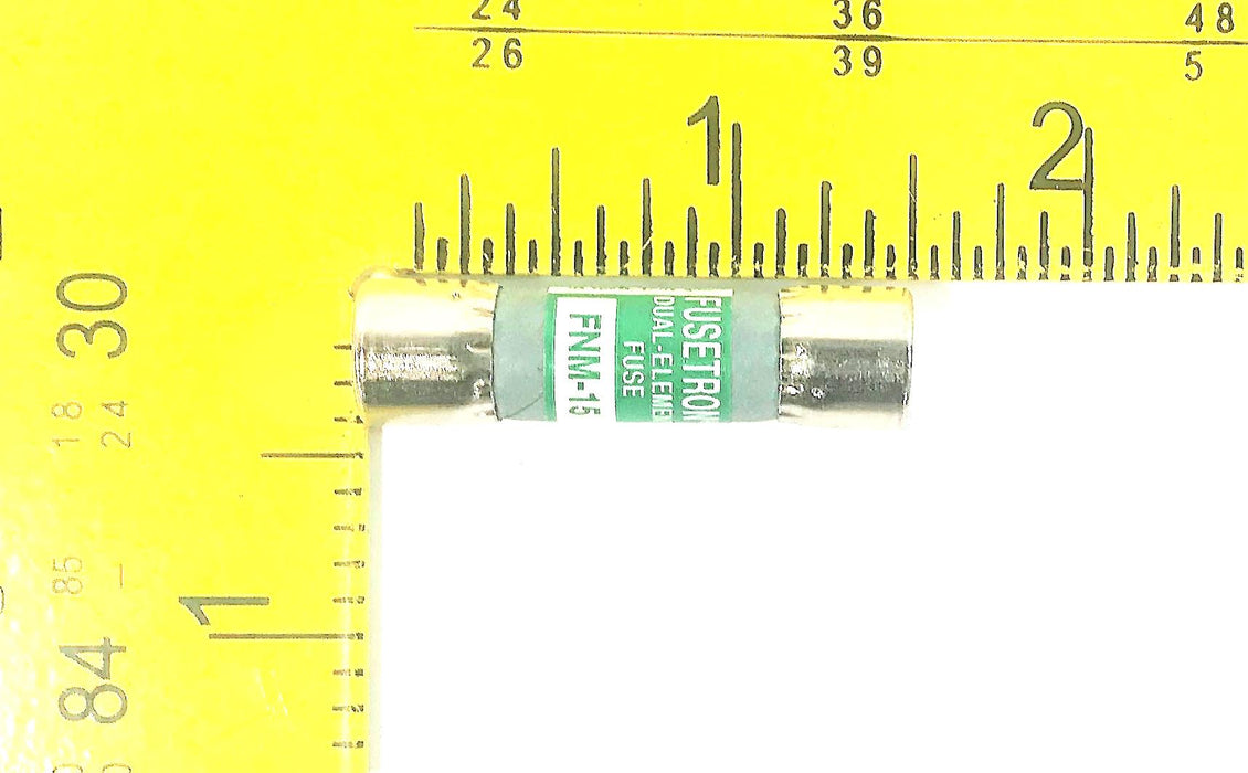 Bussmann Fusetron Dual-Element Fuse FNM-15 [Lot of 4] NOS