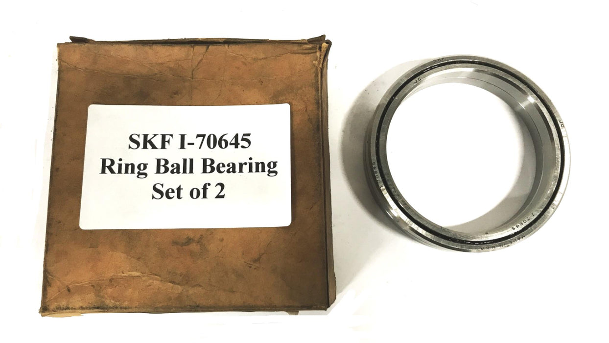 SKF Ring Ball Bearing, Set of 2, I-70645 NOS