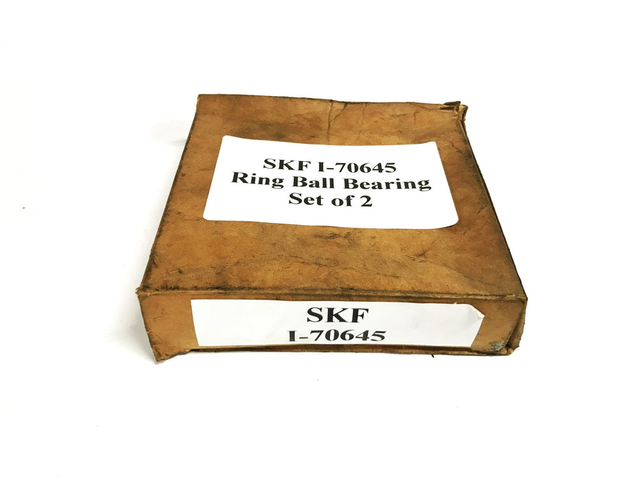 SKF Ring Ball Bearing, Set of 2, I-70645 NOS
