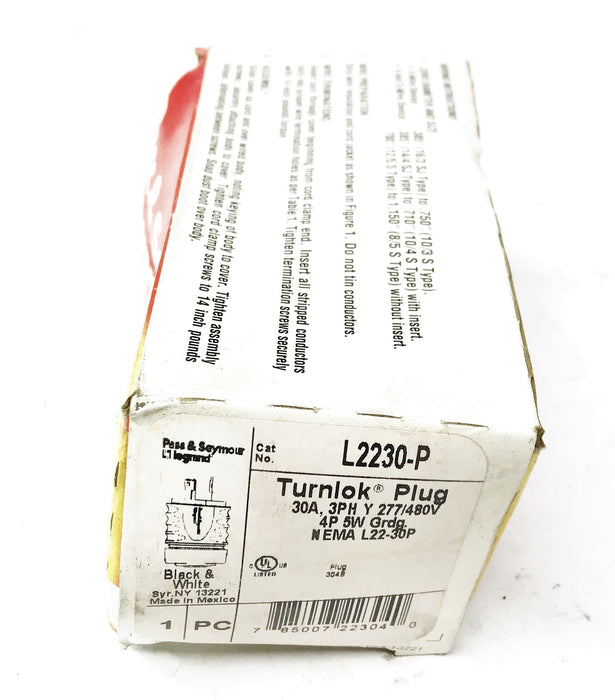 Pass & Seymour Industrial Grade Turnlok Connector L2230-P NOS