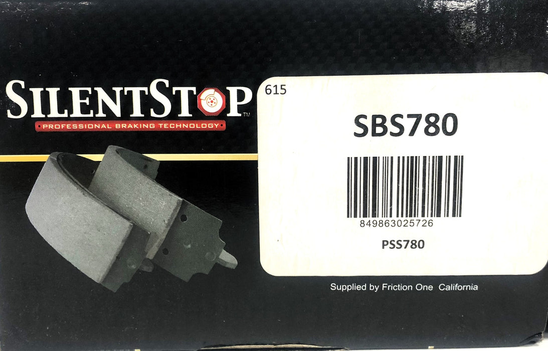 Silent Stop 4 Piece Drum Brake Shoe Set SBS780 NOS