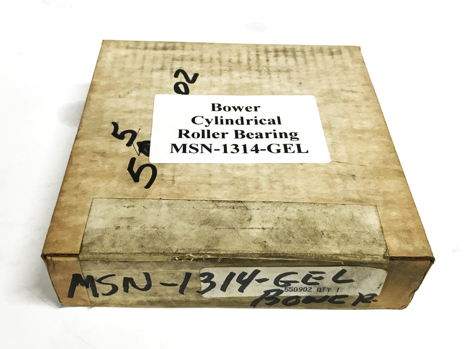 Bower Cylindrical Roller Bearing MSN-1314-GEL NOS