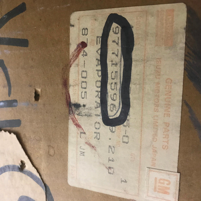 Isuzu OEM Evaporator Assembly 1835620750 (1-83562075-0) NOS