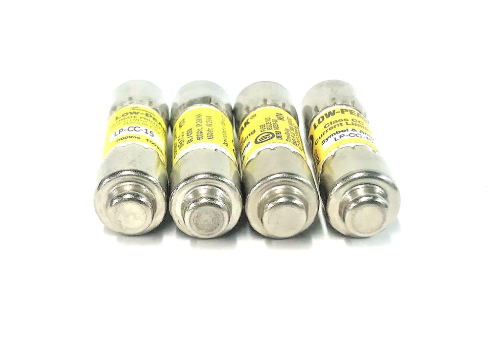 Bussmann Low-Peak Class CC Fuse LP-CC-15 [Lot of 4] NOS