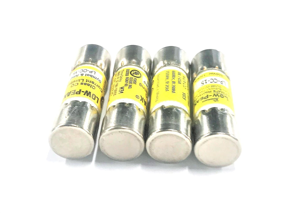 Bussmann Low-Peak Class CC Fuse LP-CC-15 [Lot of 4] NOS
