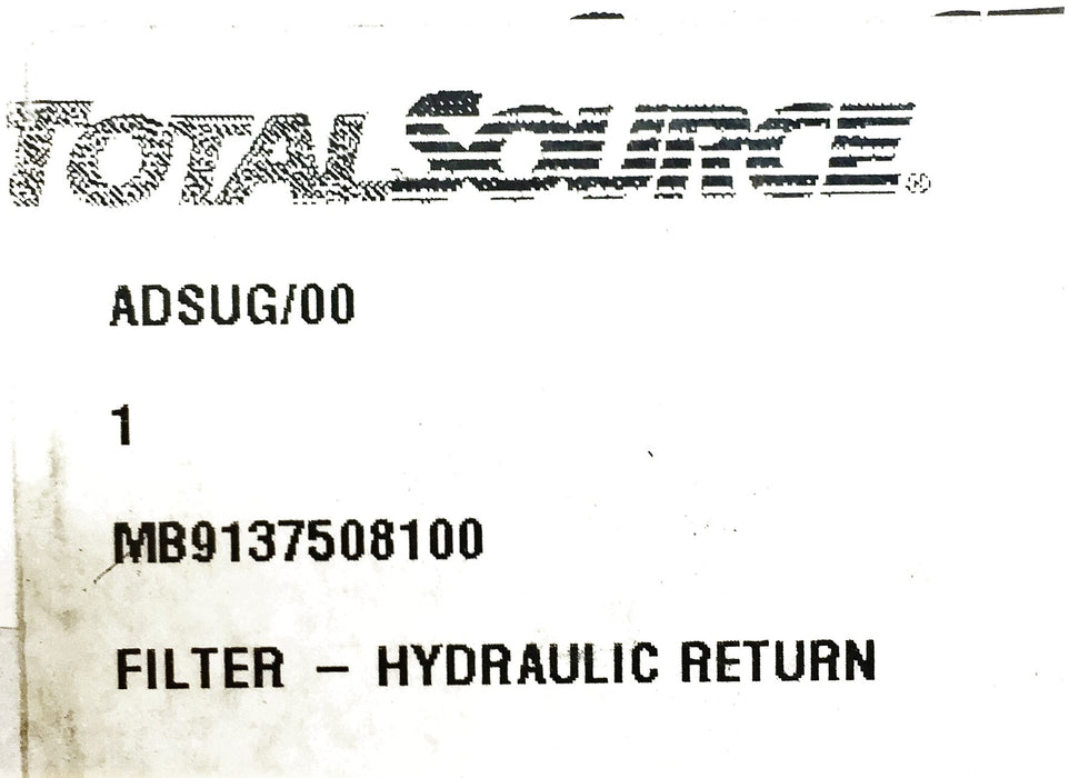 Total Source Hydraulic Filter MB9137508100 NOS