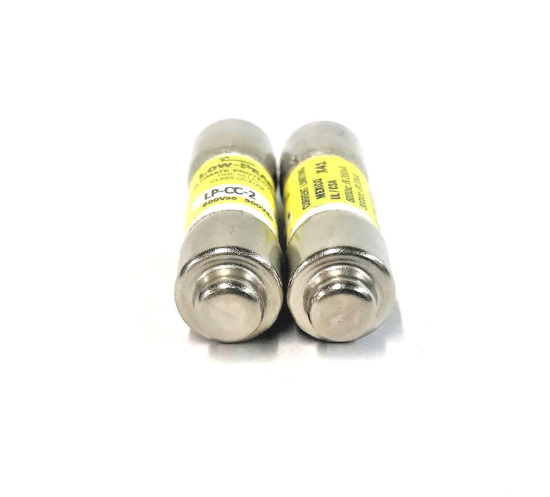 Bussmann Low-Peak Class CC Fuse LP-CC-2 [Lot of 2] NOS