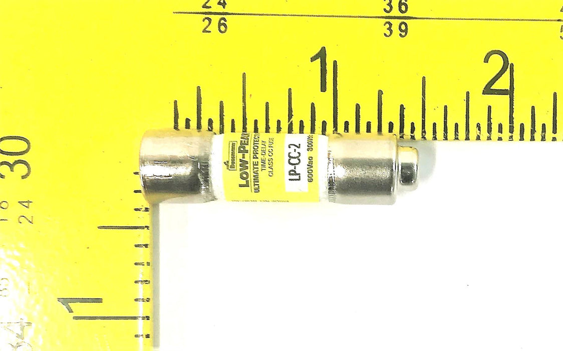 Bussmann Low-Peak Class CC Fuse LP-CC-2 [Lot of 2] NOS
