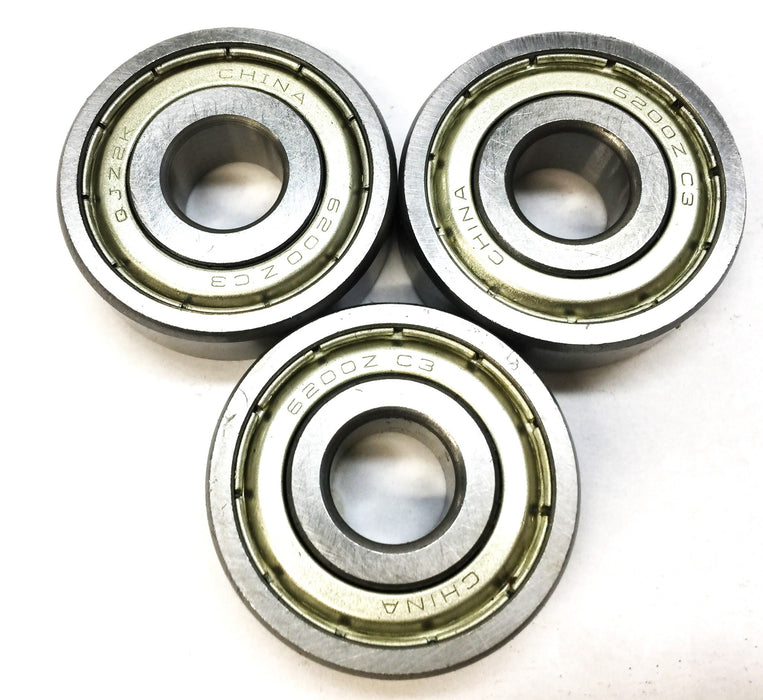 QJZ2K Sealed Roller Ball Bearing 6200ZC3 [Lot of 3] NOS