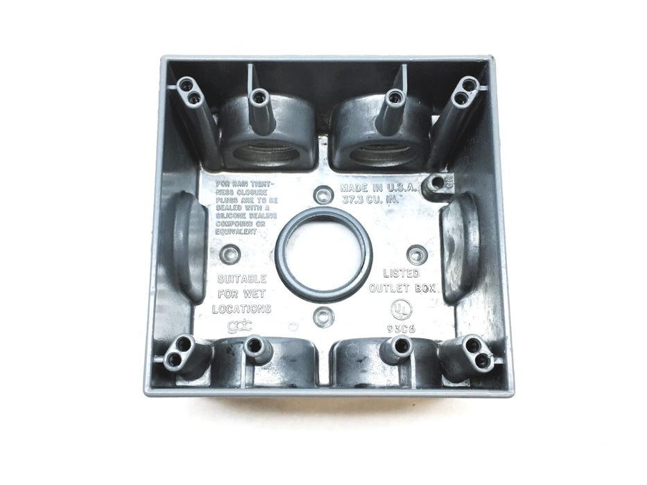 Mulberry 2 Gang Deep Box Five 1 Hubs 30596 NOS