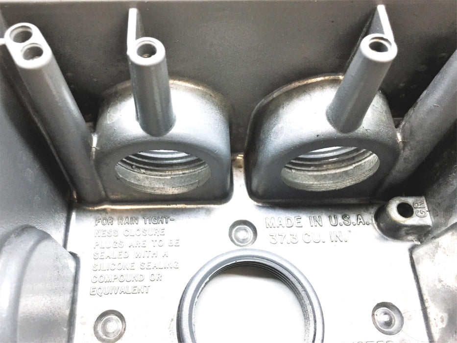 Mulberry 2 Gang Deep Box Five 1 Hubs 30596 NOS