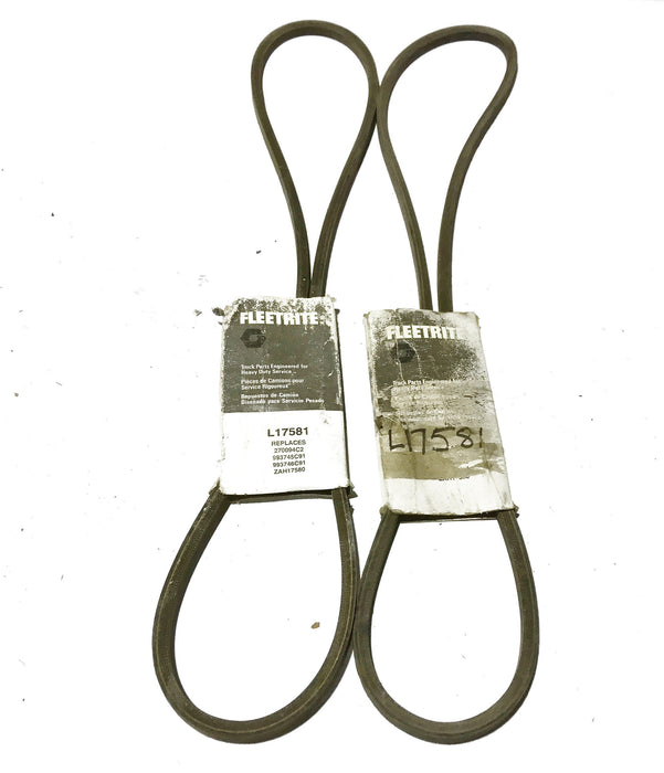 Fleetrite V-Belt L17581 [Lot of 2] NOS
