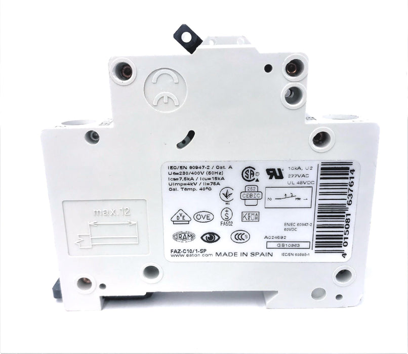 EATON 1-Pole Circuit Breaker FAZ-C10/1-SP NOS