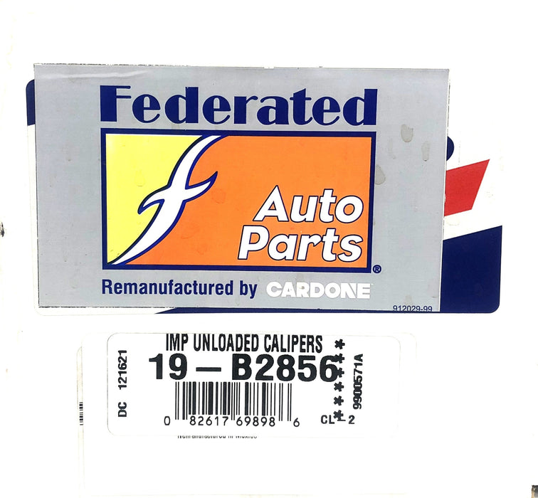 Cardone Federated Disc Brake Caliper 19-B2856 REMANUFACTURED
