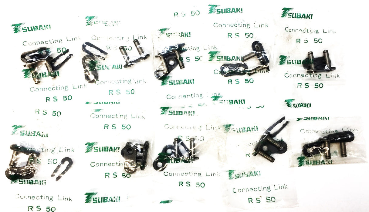 Tsubaki Roller Chain Connecting Link RS50 [Lot of 10] NOS