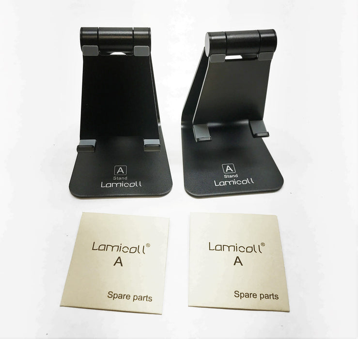 Lamicall "A" Black Adjustable Cell Phone Holder [Lot of 2] NOS