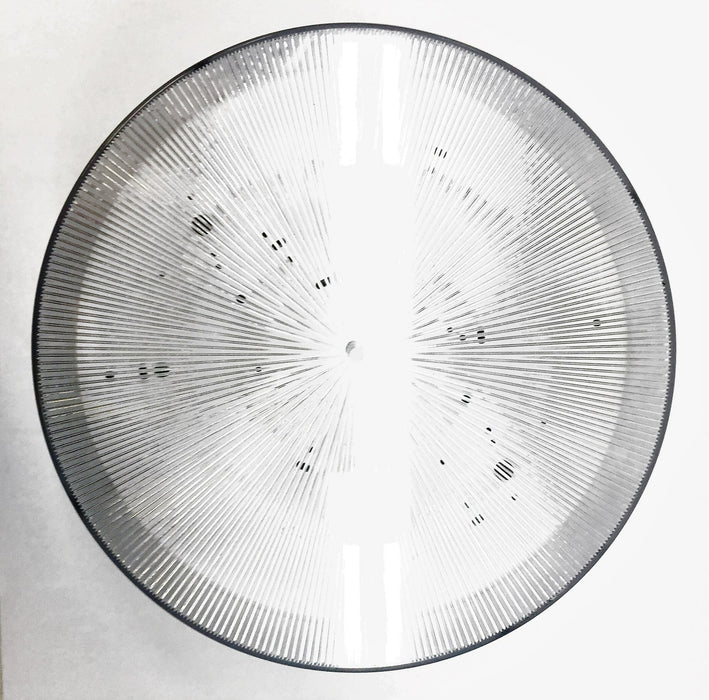 Surface Light Fixture 15" Round Ceiling Mount w/White Base SM021 NOS