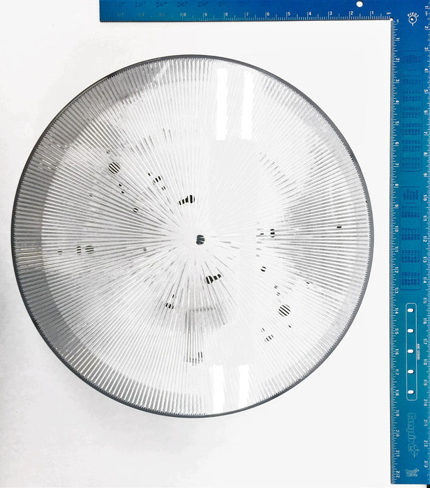 Surface Light Fixture 15" Round Ceiling Mount w/White Base SM021 NOS