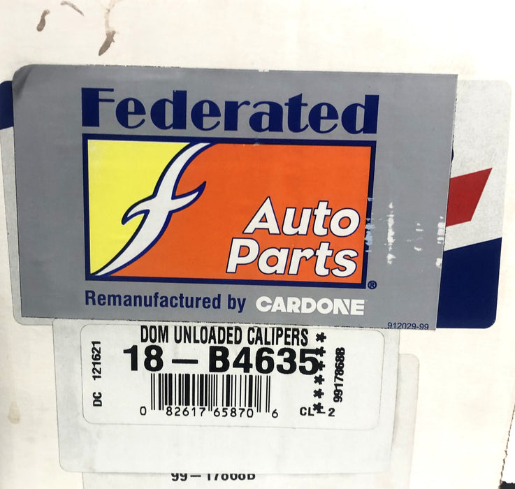 Cardone Federated Disc Brake Caliper 18-B4635 REMANUFACTURED
