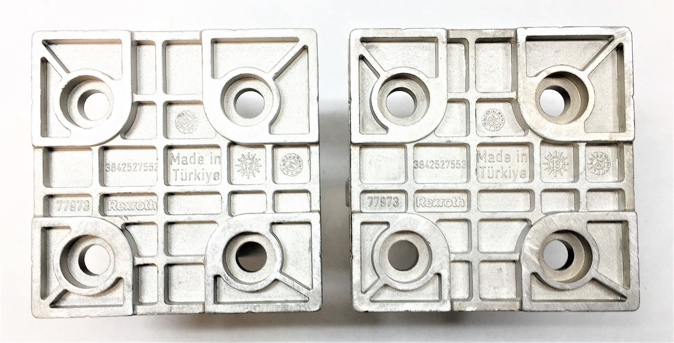 REXROTH 120mm X 120mm X 110mm Footplate 3842527553 [Lot of 2] NOS