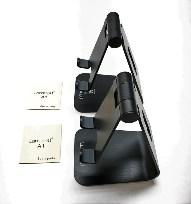 Lamicall "A1" Black Adjustable Cell Phone/Tablet Holder [Lot of 2] NOS