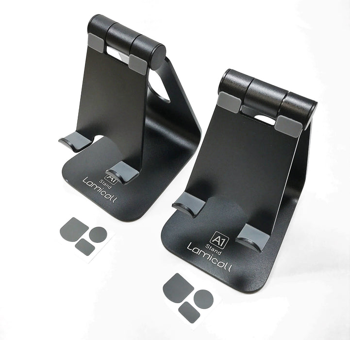 Lamicall "A1" Black Adjustable Cell Phone/Tablet Holder [Lot of 2] NOS