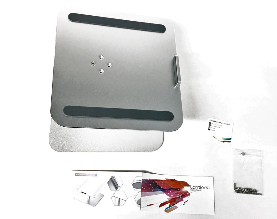 Lamicall "L" Silver 360 Rotatable Laptop Stand L-US-S-RY NOS